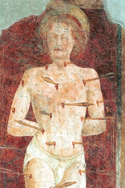 Sant'Antonio abate in trono con Sant'Elena e San Sebastiano